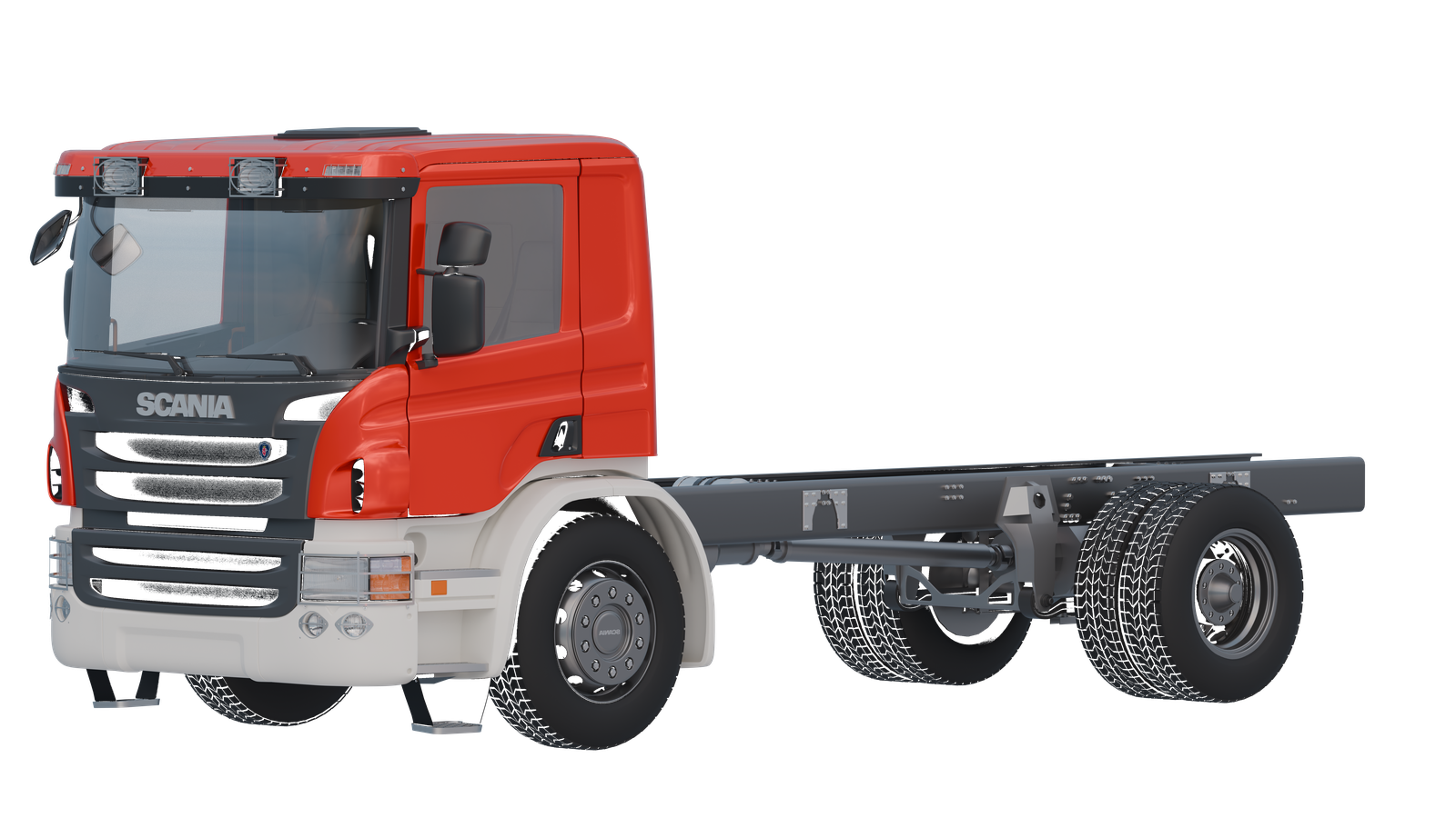 Scania P-series 2008-2014 SingleCab 3D model