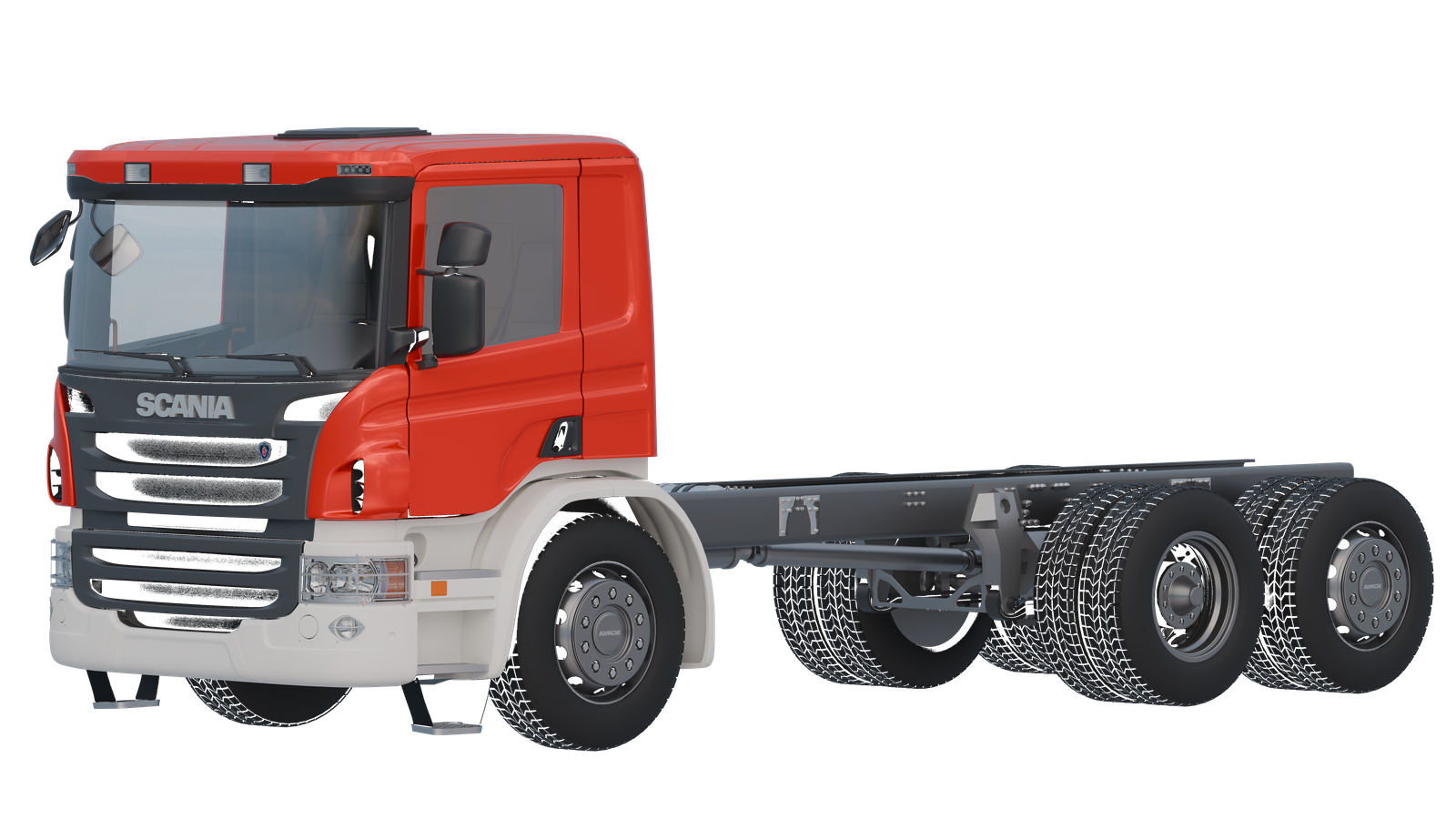 Scania P-series 2008-2014 SingleCab 3D model